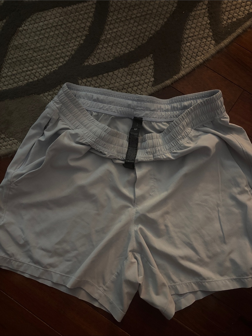 lululemon athletica Light Gray Men’s Athletic Shorts with Elastic Waist